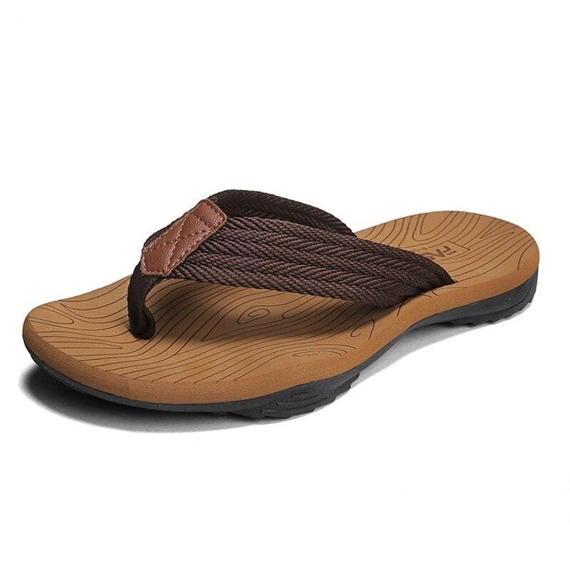 Chinelo Ortopédico Antiodor Com Fibras Confort Marrom