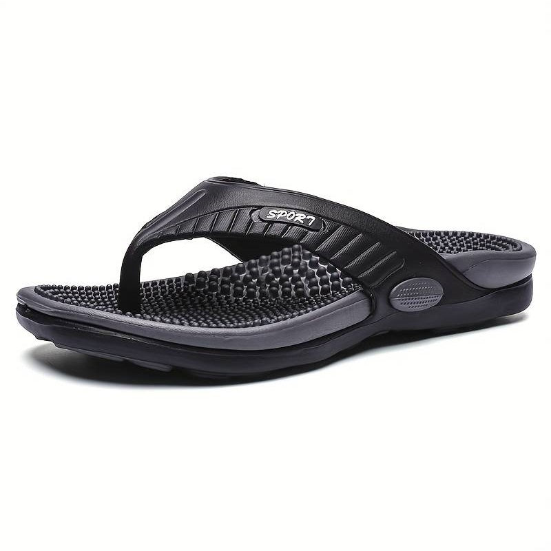 Chinelo Massageador Ortopédico Sport Preto