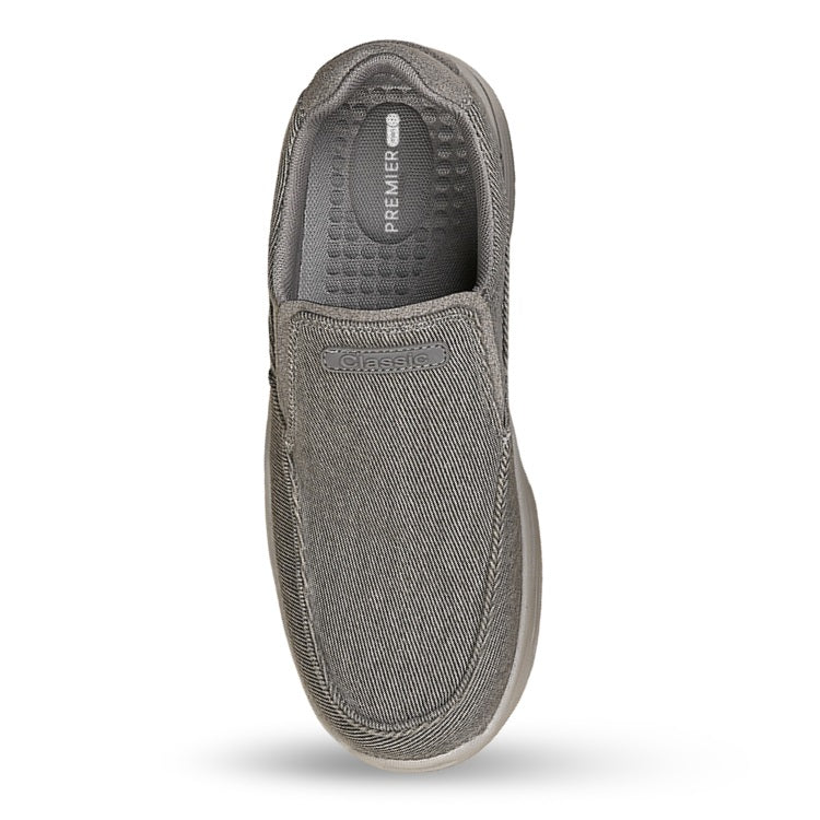 Tênis Classic de Caminhada Confort Ortopédico Cinza