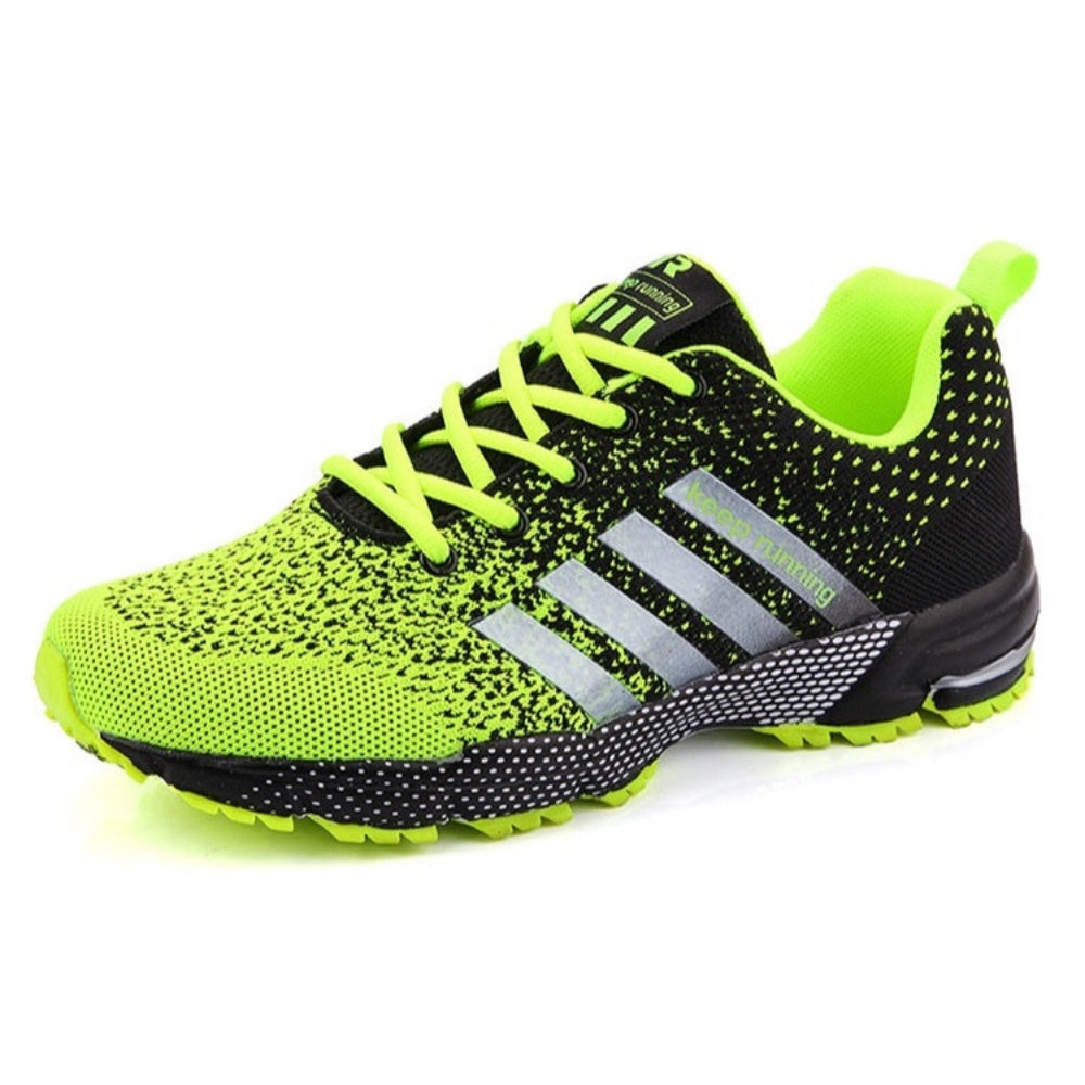 Tênis Esportivo Corrida e Caminhada Masculino Running Verde
