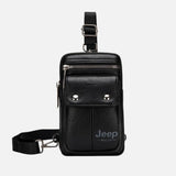 Bolsa Pochete JEEP de Couro Pequena Masculina Transversal